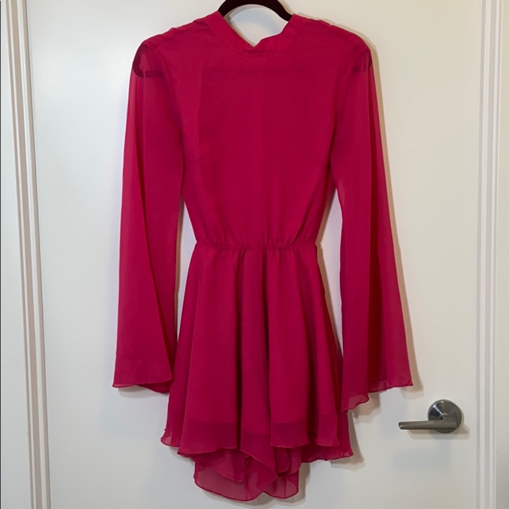 Meshki Pink Backless Dress